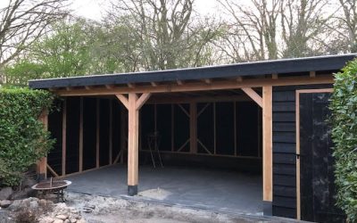 Overkapping met berging, M. Mulder Bouw & Timmerwerken Voorthuizen