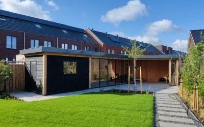 Overkapping met glazen wanden, M. Mulder Bouw & Timmerwerken